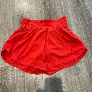 Lululemon Tracker Short size 6 in red
